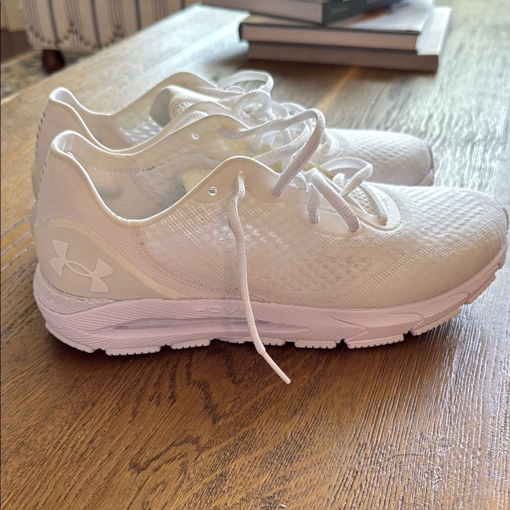 Under Armour Hovr Sonic 5 White Athletic Sneakers
